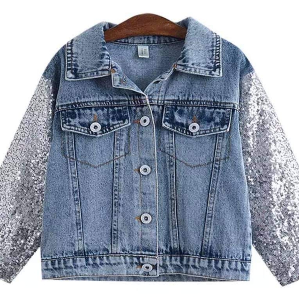 Girls Unicorn Denim Jacket